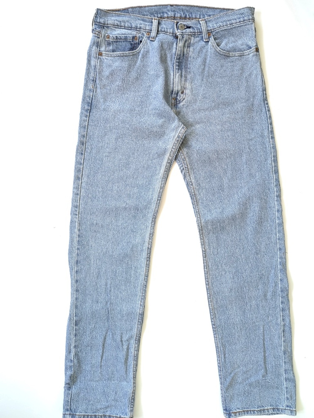 Levi's 505 Mens 33x32 Low Stretch Light Wash Denim